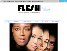 Tablet Screenshot of fleshskinstudio.com